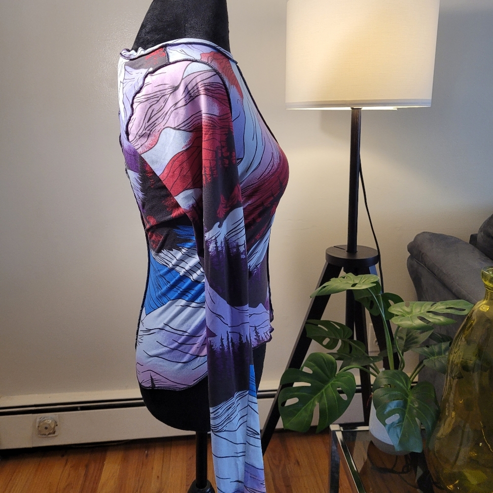 Free People Movement Right On Run Colorful Long Sleeve Size Large And XS - Picture 6 of 15